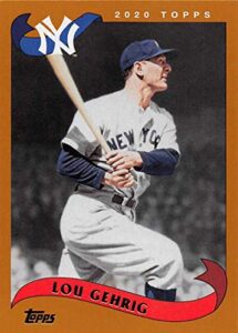 2020 topps archives #281 lou gehrig nm-mt yankees