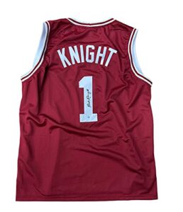 bob knight indiana hoosiers signed autograph custom jersey steiner sports certified