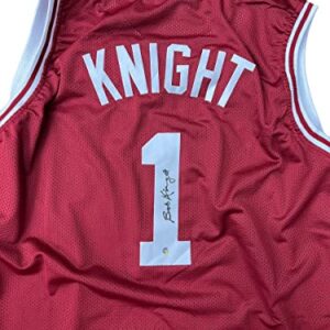 Bob Knight Indiana Hoosiers Signed Autograph Custom Jersey Steiner Sports Certified