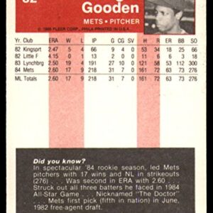 1985 Fleer #82 Dwight Gooden NM-MT RC Rookie New York Mets Baseball