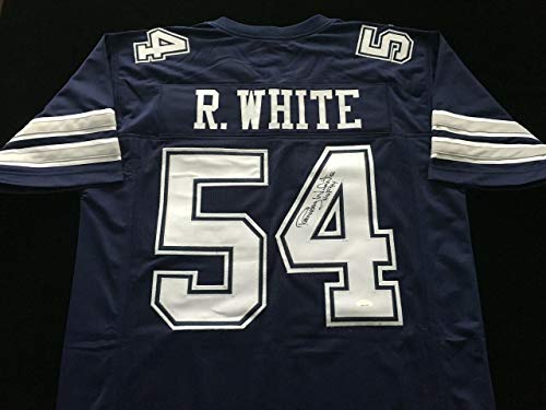 Randy White Signed Autographed Blue with White Numbers Football Jersey JSA COA - Dallas Cowboys Great - Size XL