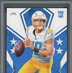 Justin Herbert 2020 Panini Rookies & Stars Football Card #103 Graded PSA 10