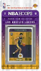 2017-18 nba hoops los angeles lakers factory sealed team set (11 cards)