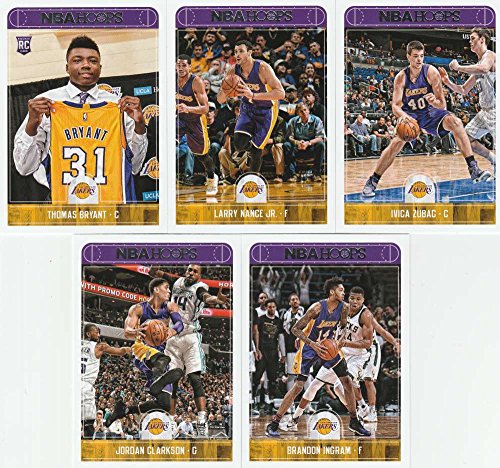 2017-18 NBA Hoops Los Angeles Lakers Factory Sealed Team Set (11 Cards)