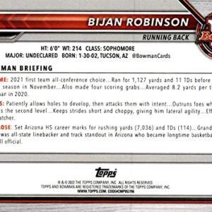 BIJAN ROBINSON RC 2022 Bowman University #95 ROOKIE NM+-MT+ NFL Football NCAA Paper