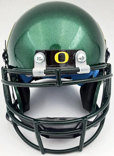 Max Unger Autographed Oregon Ducks Green Mini Helmet MCS Holo Stock #72417 - Autographed College Mini Helmets