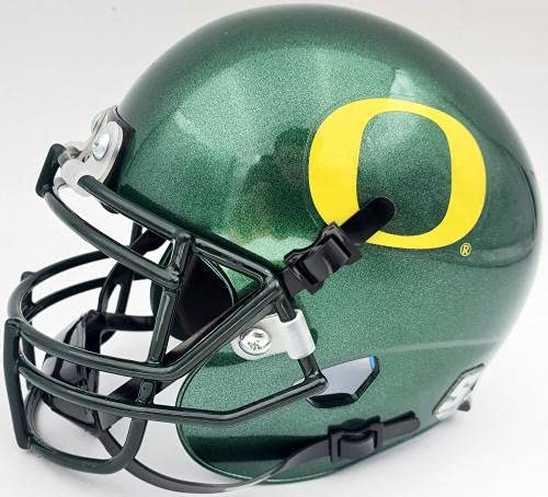 Max Unger Autographed Oregon Ducks Green Mini Helmet MCS Holo Stock #72417 - Autographed College Mini Helmets