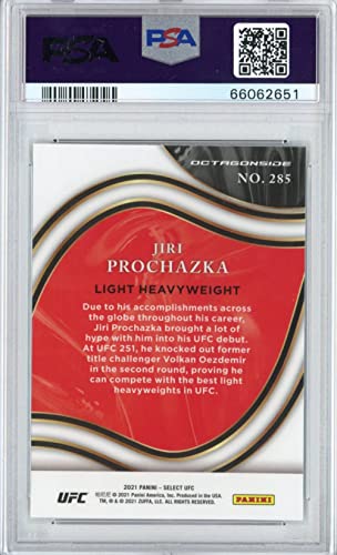 Graded 2021 Panini Select Jiri Prochazka #285 Octagonside Rookie RC UFC MMA Card PSA 10 Gem Mint