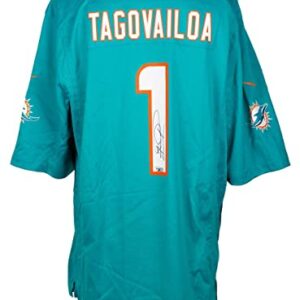 Tua Tagovailoa Signed Teal Nike Miami Dolphins Football Jersey Fanatics - Autographed NFL Jerseys