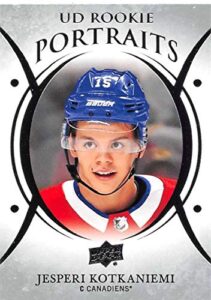 2018-19 upper deck portraits hockey #p-98 jesperi kotkaniemi montreal canadiens official nhl trading card from ud