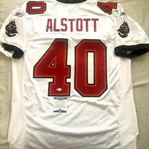 Mike Alstott signed autographed 2002 Buccaneers authentic Reebok game jersey BAS - Autographed NFL Jerseys