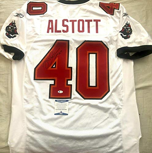 Mike Alstott signed autographed 2002 Buccaneers authentic Reebok game jersey BAS - Autographed NFL Jerseys