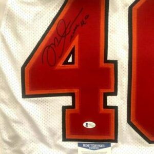 Mike Alstott signed autographed 2002 Buccaneers authentic Reebok game jersey BAS - Autographed NFL Jerseys