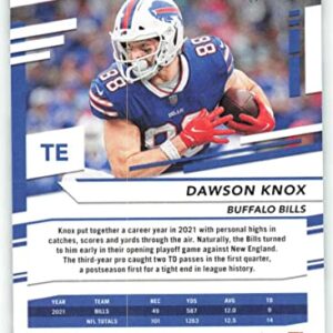 2022 Panini Prestige #34 Dawson Knox Buffalo Bills NFL Football Trading Card