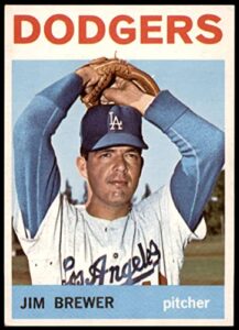 1964 topps # 553 jim brewer los angeles dodgers (baseball card) ex dodgers