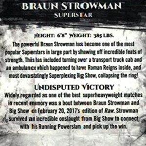 2018 Topps WWE Undisputed #9 Braun Strowman Wrestling Trading Card