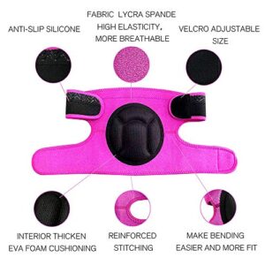 JYBTAA Women Knee Pads for Cleaning House Floors,Gardening Work, Carpet, Roofing,kneepads with Soft Inner Liner, Adjustable knee pads Suitable Garden,Flooring Yard,Pink L