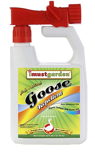 I Must Garden Goose Repellent Concentrate - 32oz Hose End Sprayer (Geese, Turkey, Ducks)