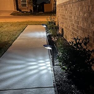 JSOT Bright Solar Outdoor Lights,4 Pack Solar Pathway Lights Waterproof Landscape Lighting Path Light for Garden Decor Walkway Yard Driveway Holiday Decorative Lamp