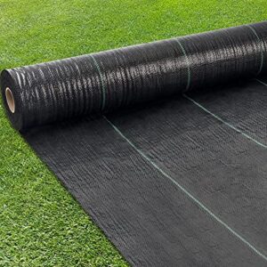 tophouse 4ft x 100ft weed barrier landscape fabric heavy duty weed barrier fabric for garden durable weed blocking control mat for outdoor flower bed