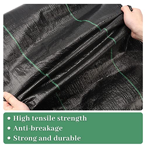 TOPHOUSE 4ft x 100ft Weed Barrier Landscape Fabric Heavy Duty Weed Barrier Fabric for Garden Durable Weed Blocking Control Mat for Outdoor Flower Bed