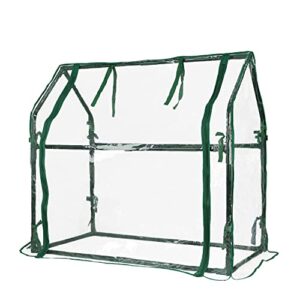 gardzen mini greenhouse heavy duty portable green house, clear tent indoor or outdoor for plants 36.2”(l) x18.9”(w) x33.3”(h)
