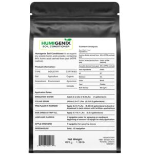 Humic Acid for Plants - Organic Soil Conditioner Fertilizer for Garden, Lawn and Vegetable Crops. (40K sqft Per Bag)