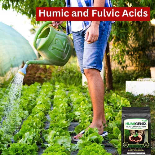 Humic Acid for Plants - Organic Soil Conditioner Fertilizer for Garden, Lawn and Vegetable Crops. (40K sqft Per Bag)