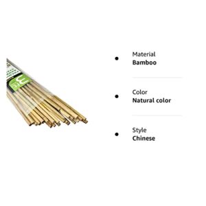 Mininfa Natural Bamboo Stakes 3 Feet, Eco-Friendly Garden Stakes, Plant Stakes Supports Climbing for Tomatoes, Trees, Beans, 25 Pack