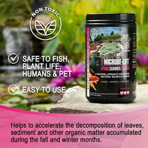 MICROBE-LIFT 10XSSCX1 Spring and Summer Pond and Outdoor Water Garden Cleaner, Safe for Live Koi Fish, Plant Life, and Decor, 16 Ounces