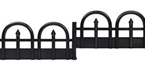 EasyFlex Decorative No-Dig Landscape Edging Kit - 15 ft., Black Wrought Iron-Look