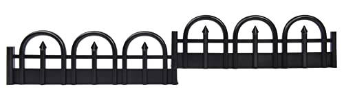 EasyFlex Decorative No-Dig Landscape Edging Kit - 15 ft., Black Wrought Iron-Look