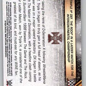 2019 Topps WWE SummerSlam Mr. SummerSlam Wrestling #MSS-17 8/30/98 Triple H def. The Rock in a Ladder Match for the Intercontinental Championship Official Wrestling Trading Card From Topps