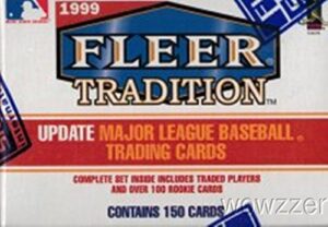 1999 fleer tradition baseball update factory sealed set with 150 cards! includes over 100 rookie cards !