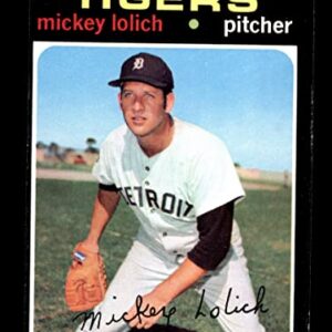 1971 Topps # 133 Mickey Lolich Detroit Tigers (Baseball Card) EX Tigers