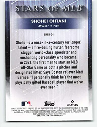 2022 Topps Stars of MLB #SMLB-24 Shohei Ohtani NM-MT Los Angeles Angels Baseball MLB