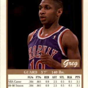 1990 SkyBox Basketball Rookie Card (1990-91) #221 Greg Grant