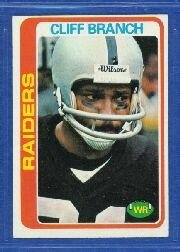 1978 topps football card #305 cliff branch