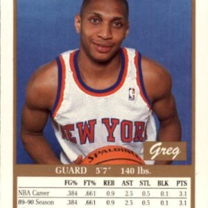 1990 SkyBox Basketball Card (1990-91) #400 Greg Grant