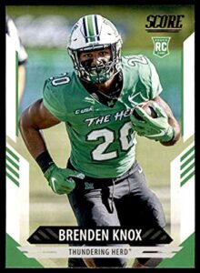 2021 score #366 brenden knox marshall thundering herd (rc – rookie card) nm-mt nfl football