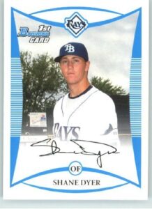 2008 bowman draft prospects # bdpp16 shane dyer dp (draft pick – rc – extended rookie card) tampa bay rays – mlb baseball trading card