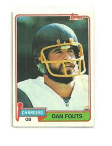 1981 topps #265 dan fouts chargers nfl football card nm-mt