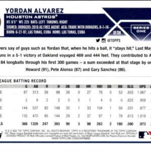 2023 Topps #181 Yordan Alvarez NM-MT Astros