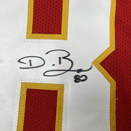 Autographed/Signed Dwayne Bowe Kansas City Red Football Jersey JSA COA