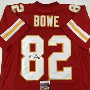 Autographed/Signed Dwayne Bowe Kansas City Red Football Jersey JSA COA