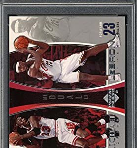 LeBron James Michael Jordan 2005 Upper Deck Bonus Pack Card #LJMJ4 PSA 9 MINT