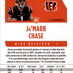 Football NFL 2021 Panini Phoenix Fire Burst #105 Ja'Marr Chase RC Bengals