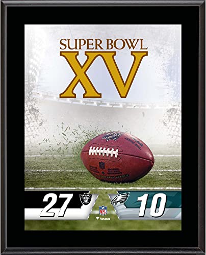 Las Vegas Raiders vs. Philadelphia Eagles Super Bowl XV 10.5" x 13" Sublimated Plaque - NFL Team Plaques and Collages