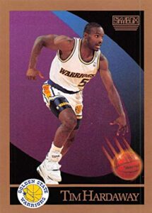 1990-91 skybox basketball #95 tim hardaway rc rookie card golden state warriors official nba trading card
