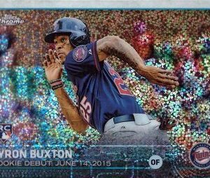 2015 Topps Chrome Update Pulsar Refractor Baseball #US136 Byron Buxton Rookie Debut Card